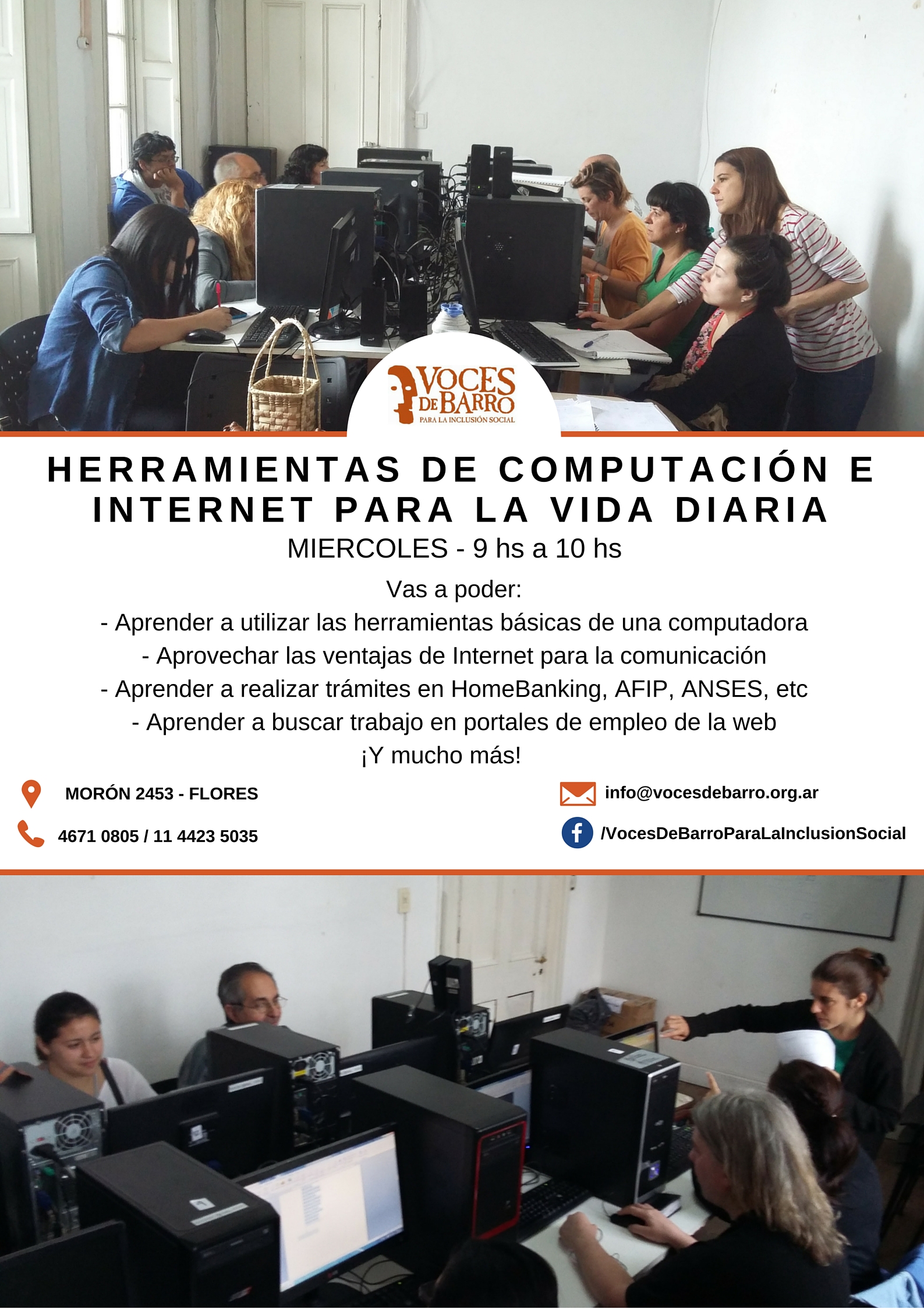 ¡Inscribite a los talleres de Fotografía y Computación!